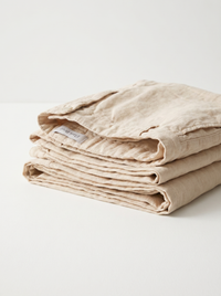 Beige Linen Shorts