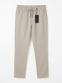 Beige Linen Trouser