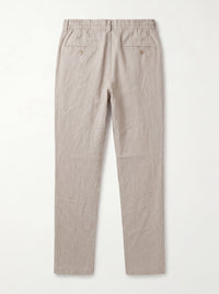Beige Linen Trouser