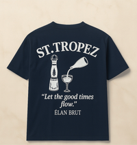 Élan Brut “Saint-Tropez Edition” Premium Tişört – Let the Good Times Flow