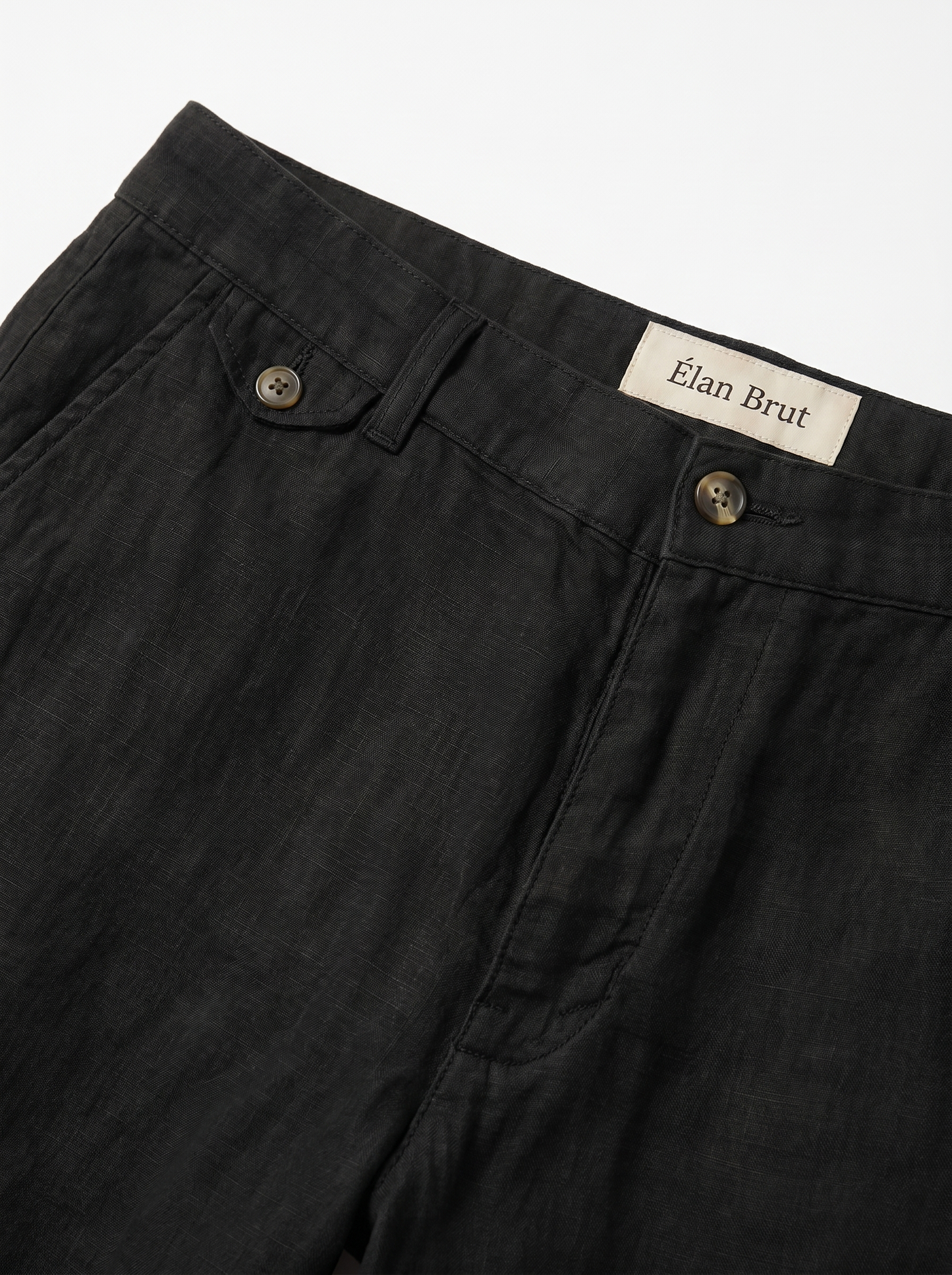 Black Linen Trouser