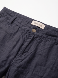 Navy Linen Short
