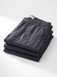 Navy Linen Short