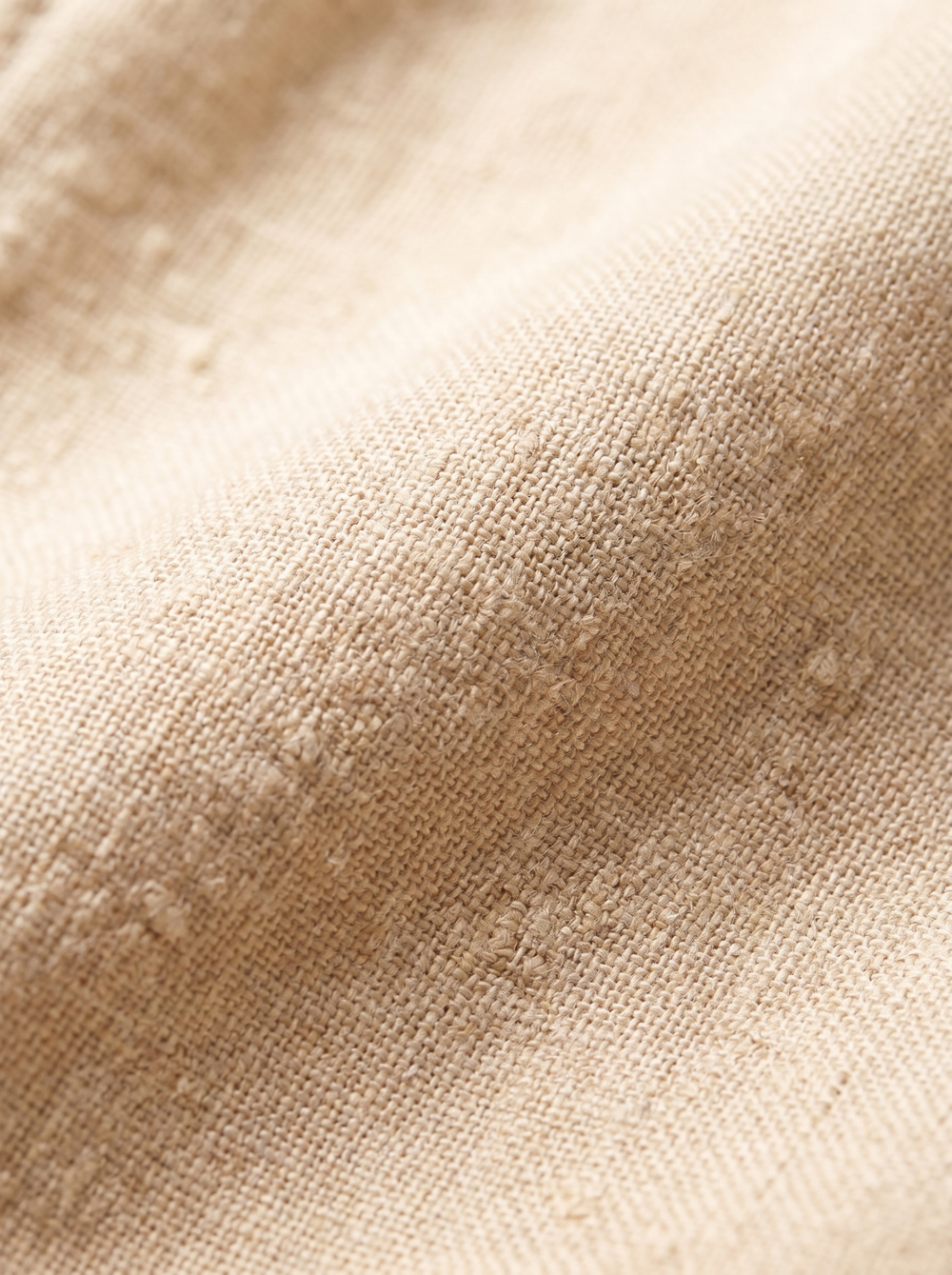 Beige Linen Shorts
