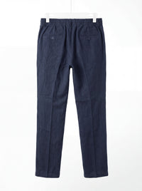 Navy Blue Linen Trouser