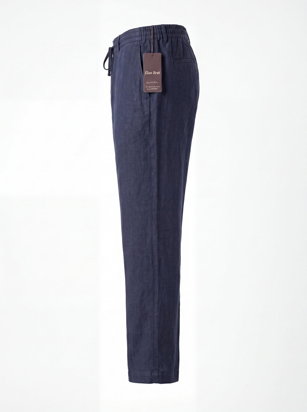Navy Blue Linen Trouser