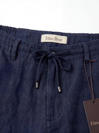 Navy Blue Linen Trouser