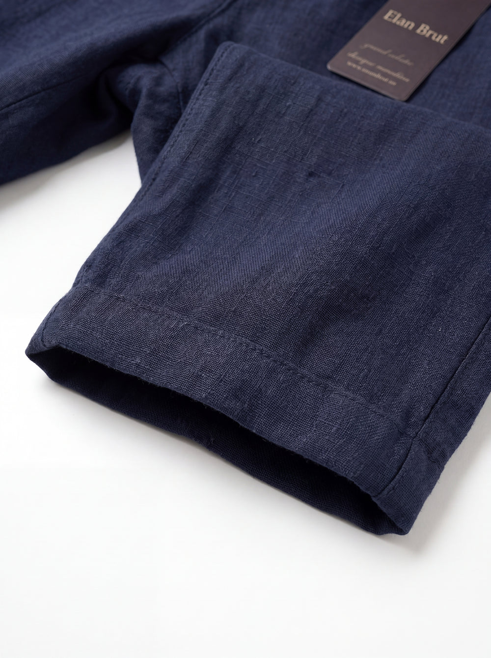 Navy Blue Linen Trouser