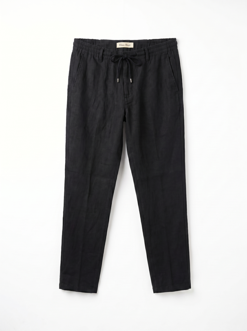 Black Linen Trouser
